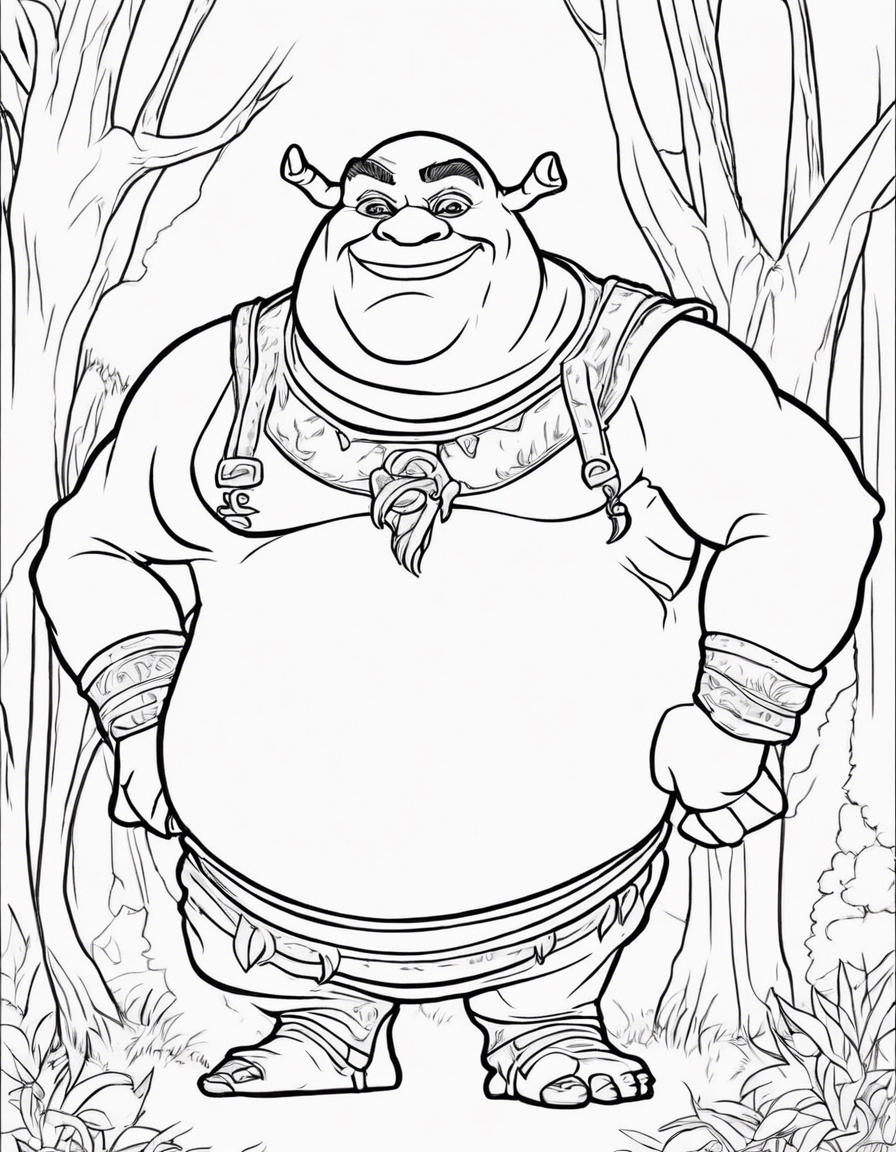 shrek coloring pages