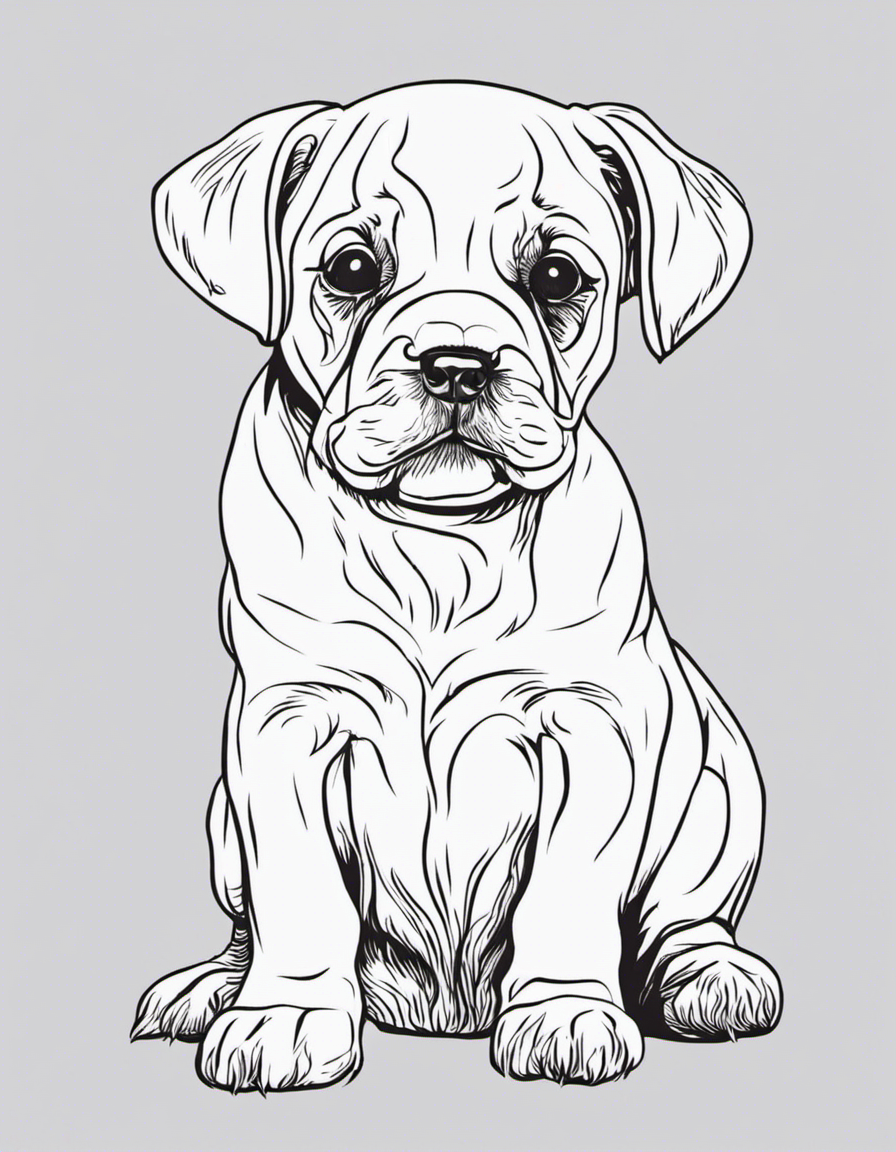 puppy for adults coloring page