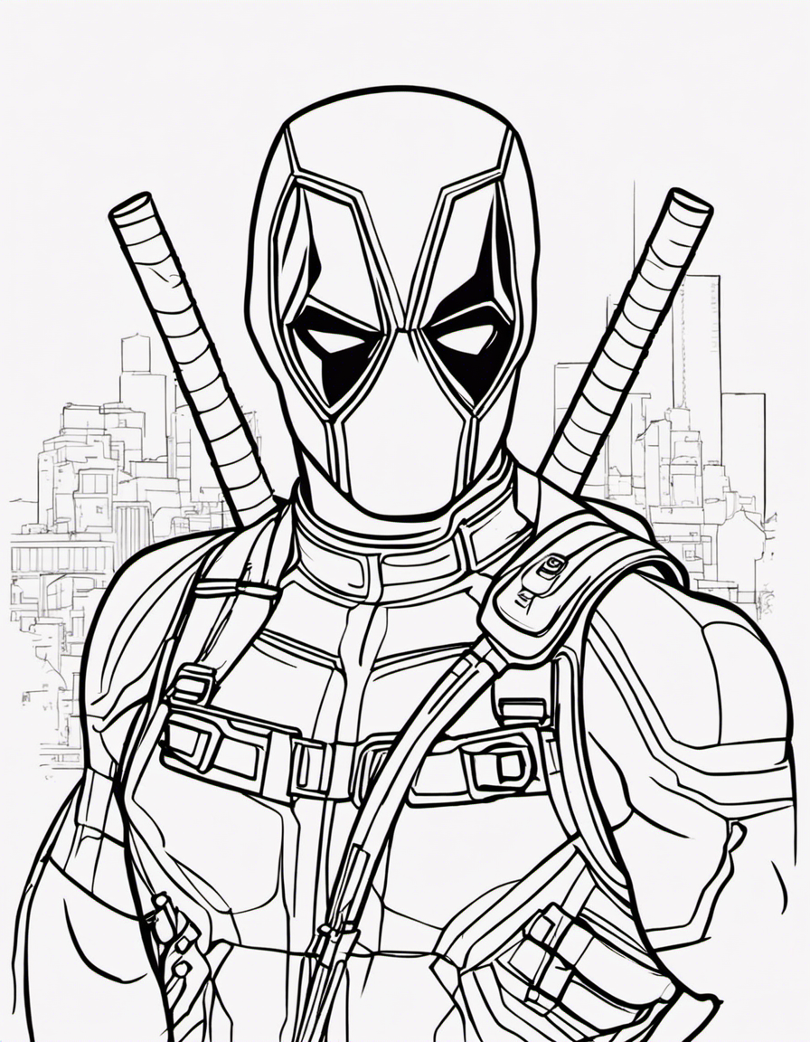 deadpool coloring pages