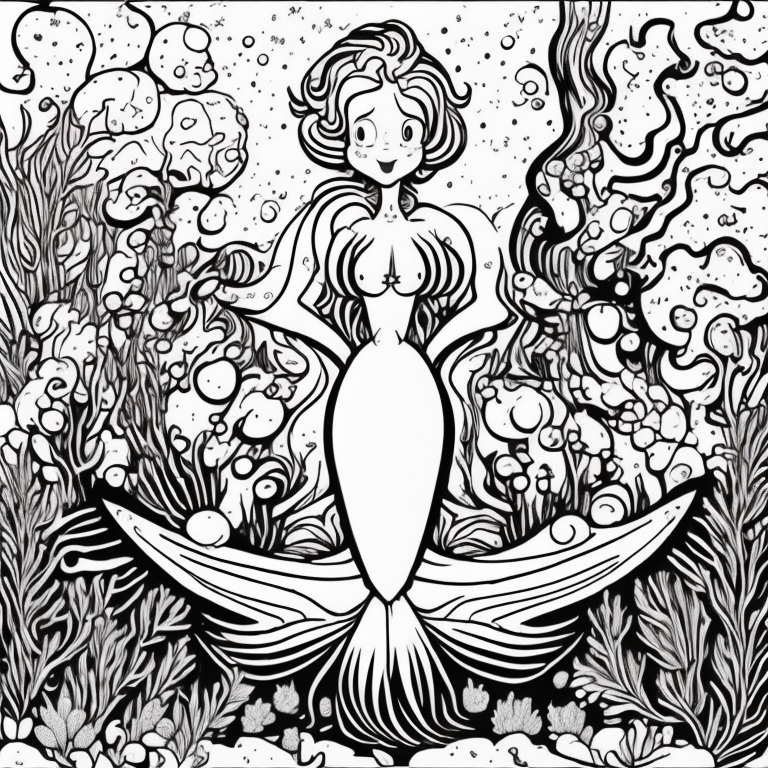 Mermaid  coloring page