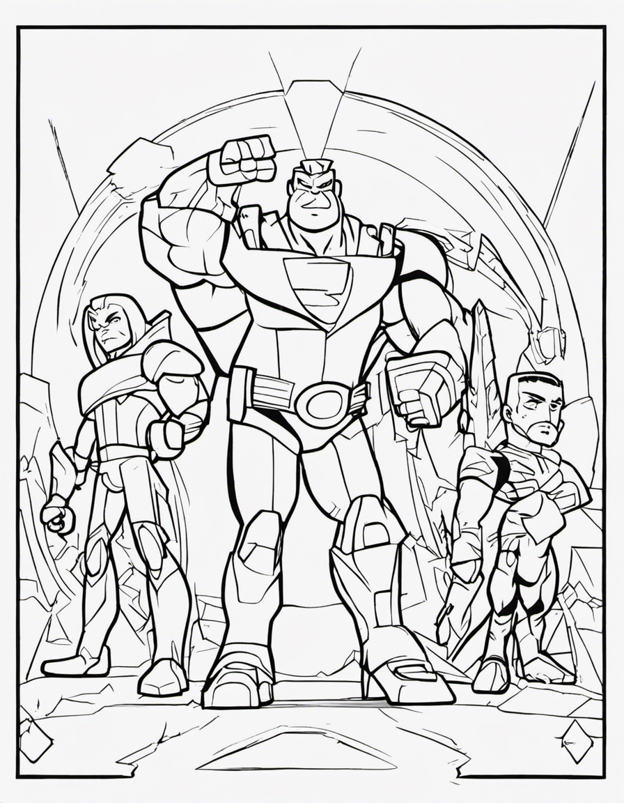 teen titans go coloring page