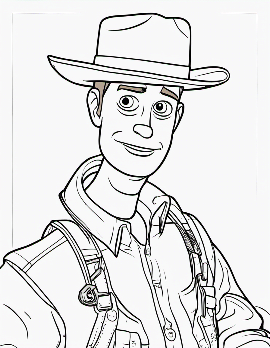 woody from toy story coloring page