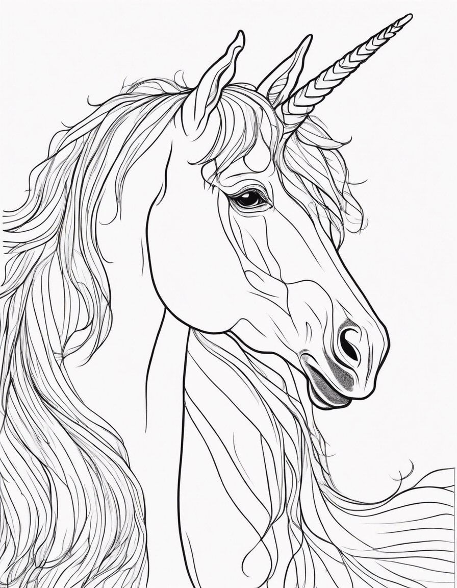 unicorn coloring pages