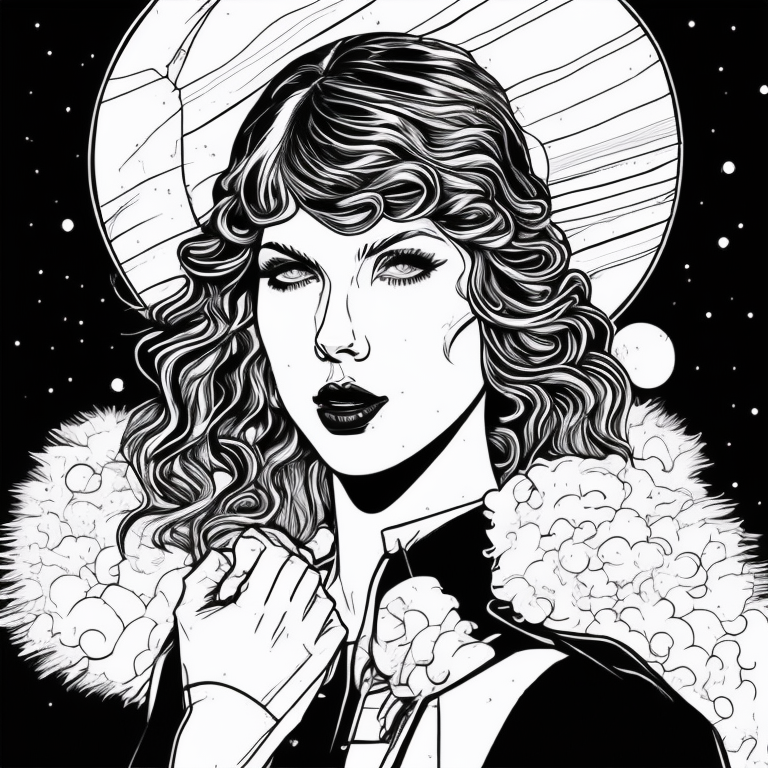 taylor swift coloring pages