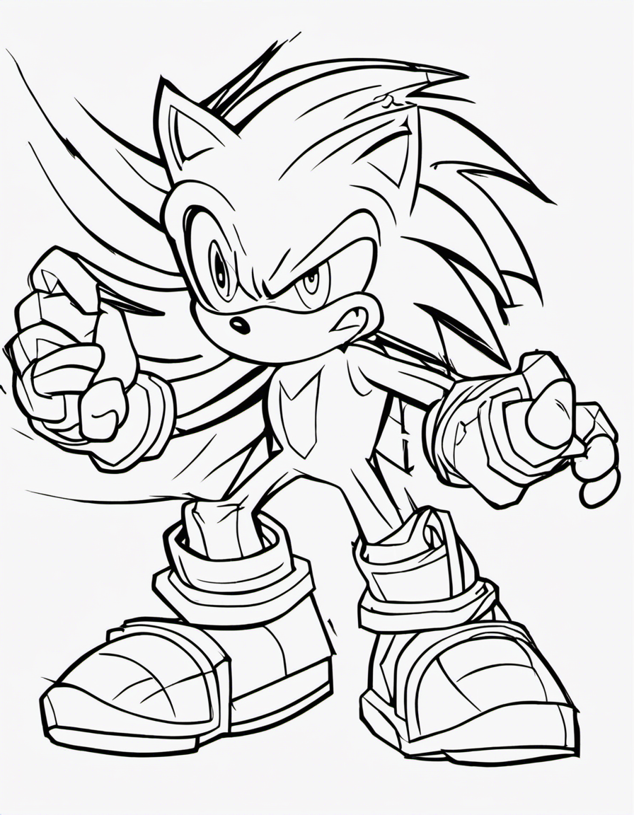 sonic exe coloring page