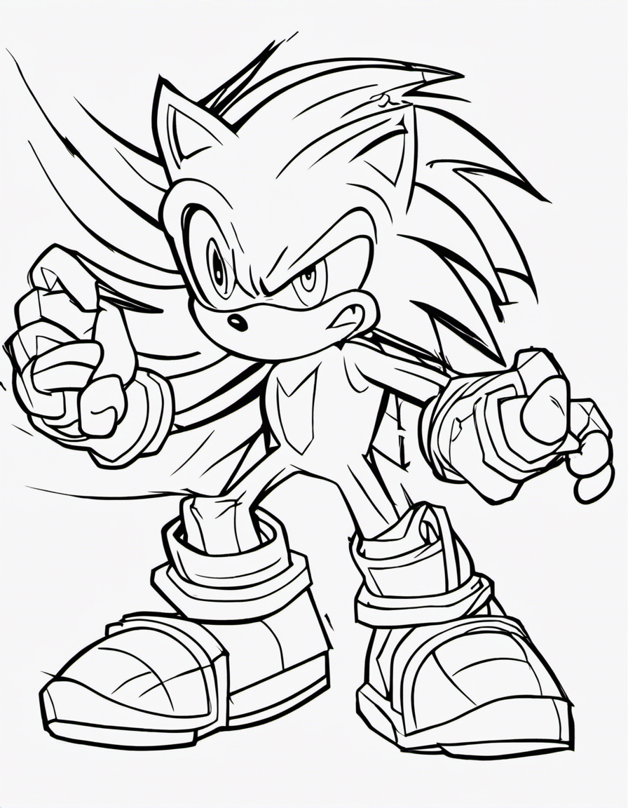 sonic coloring pages