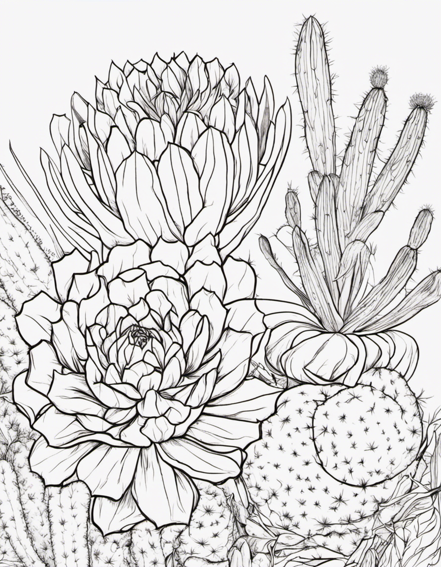 cactus  coloring page