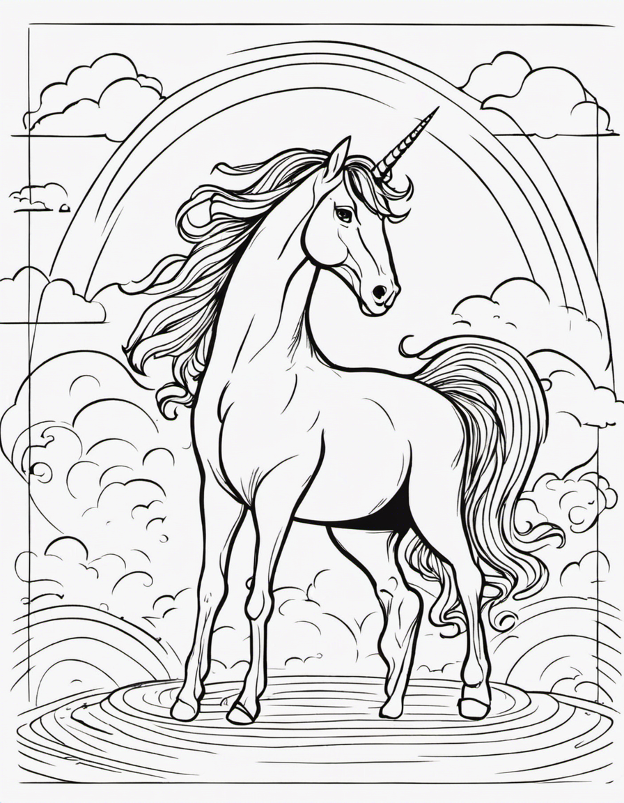 unicorn coloring pages