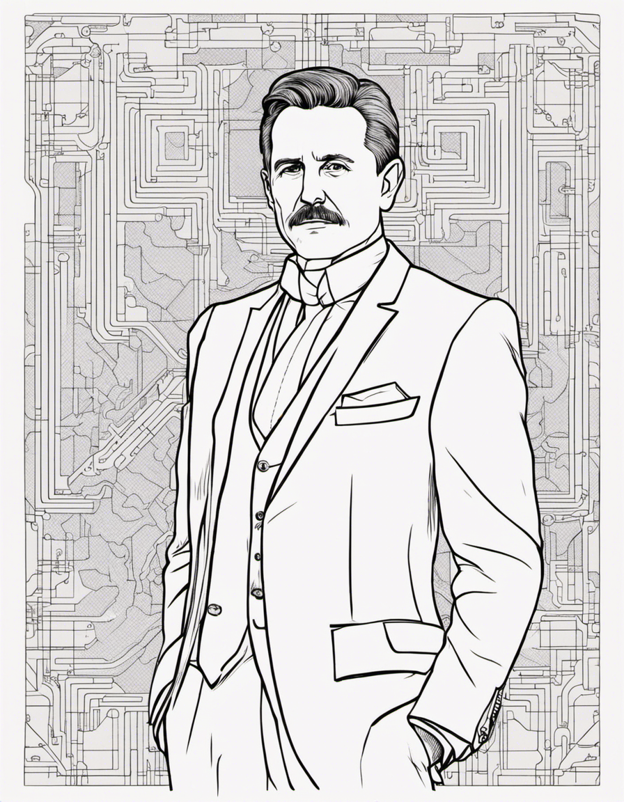 tesla coloring page