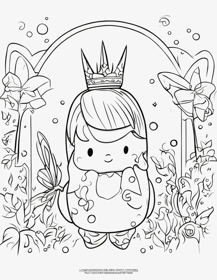 cartoon tooth fairy coloring page
