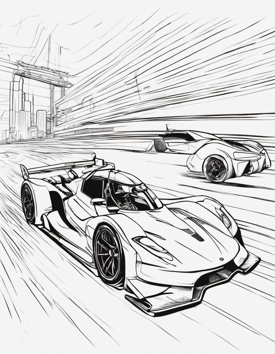 race car for adults coloring page