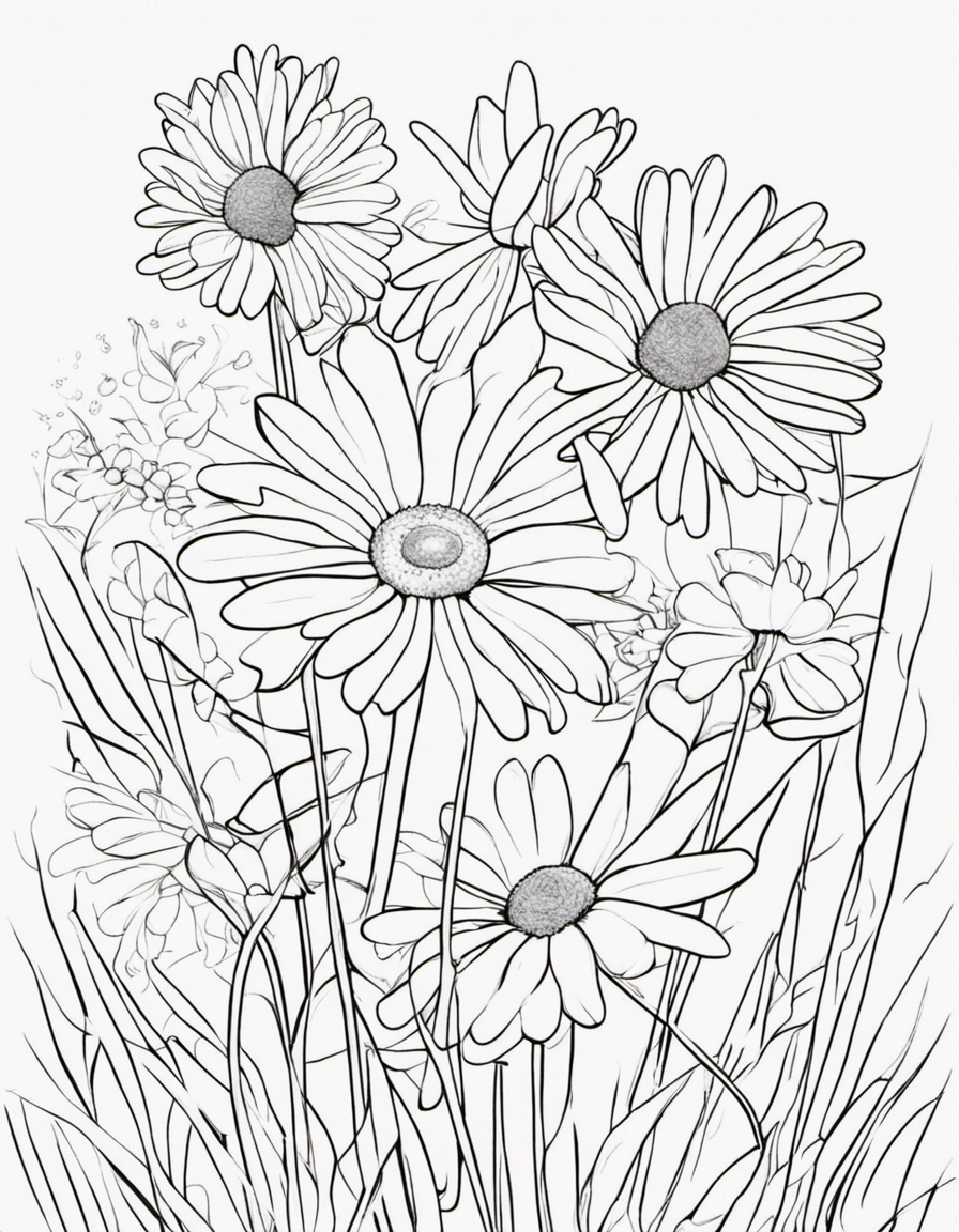 daisy coloring pages