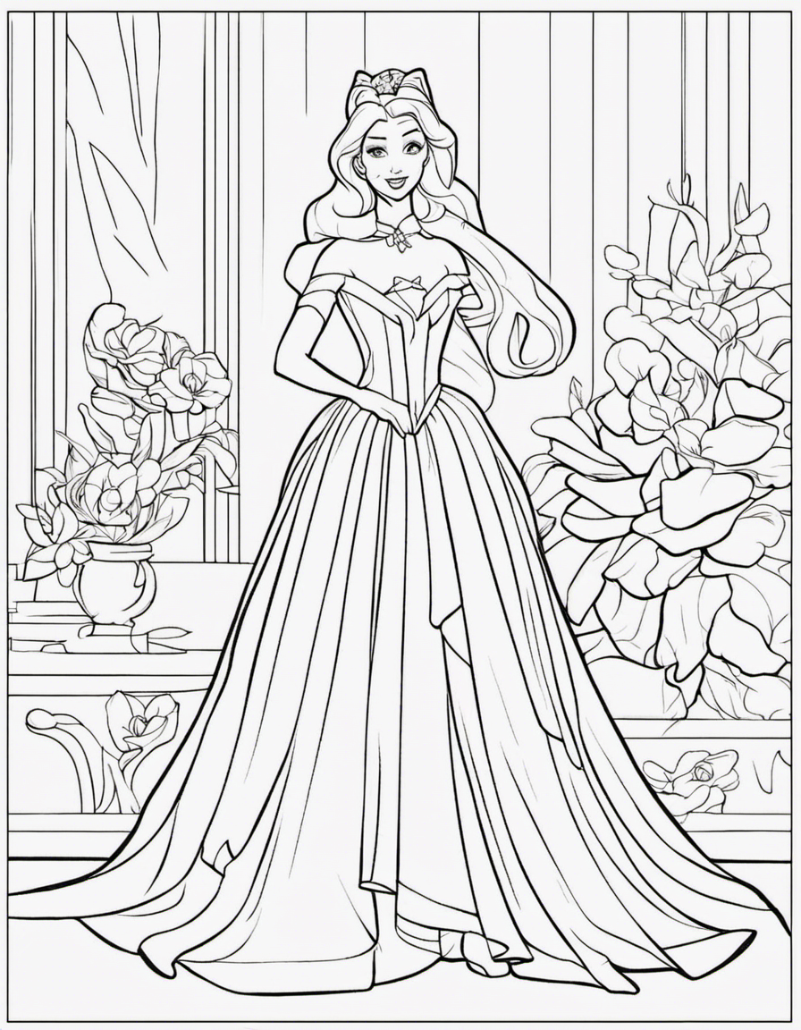 cartoon disney coloring page