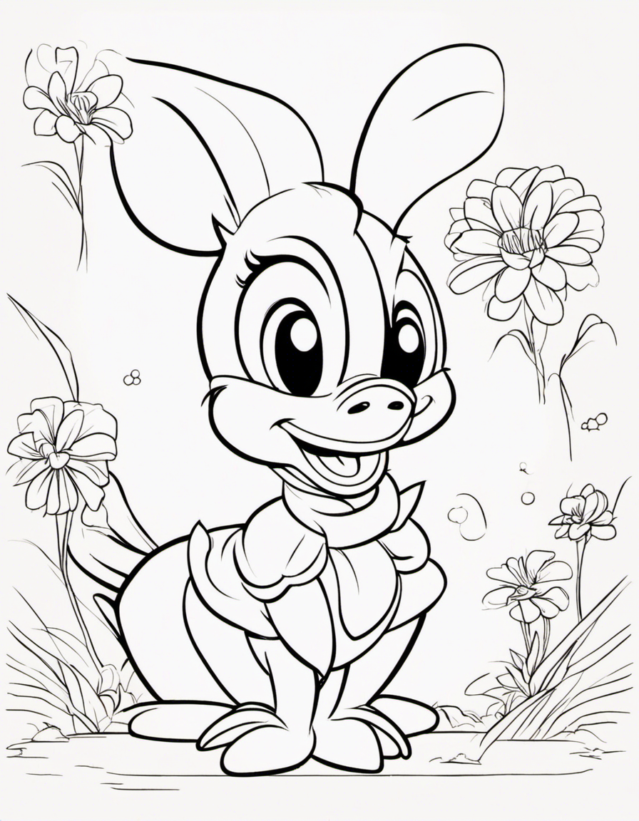 daisy duck coloring pages