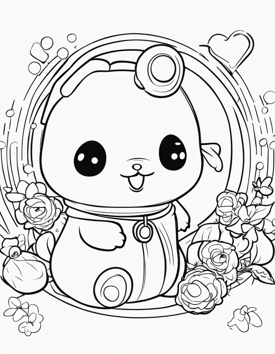 pompompurin coloring page