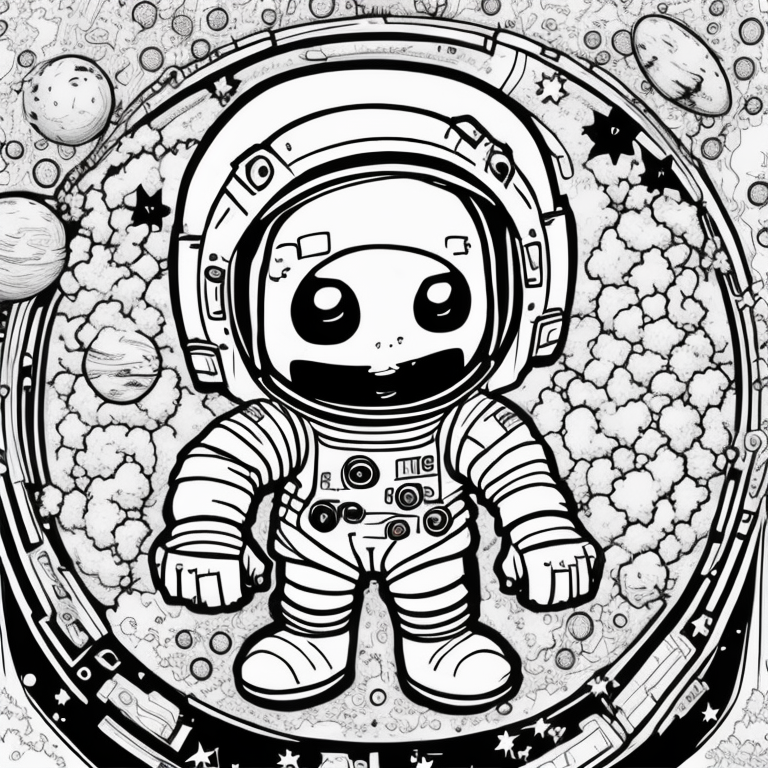 astronaut coloring pages