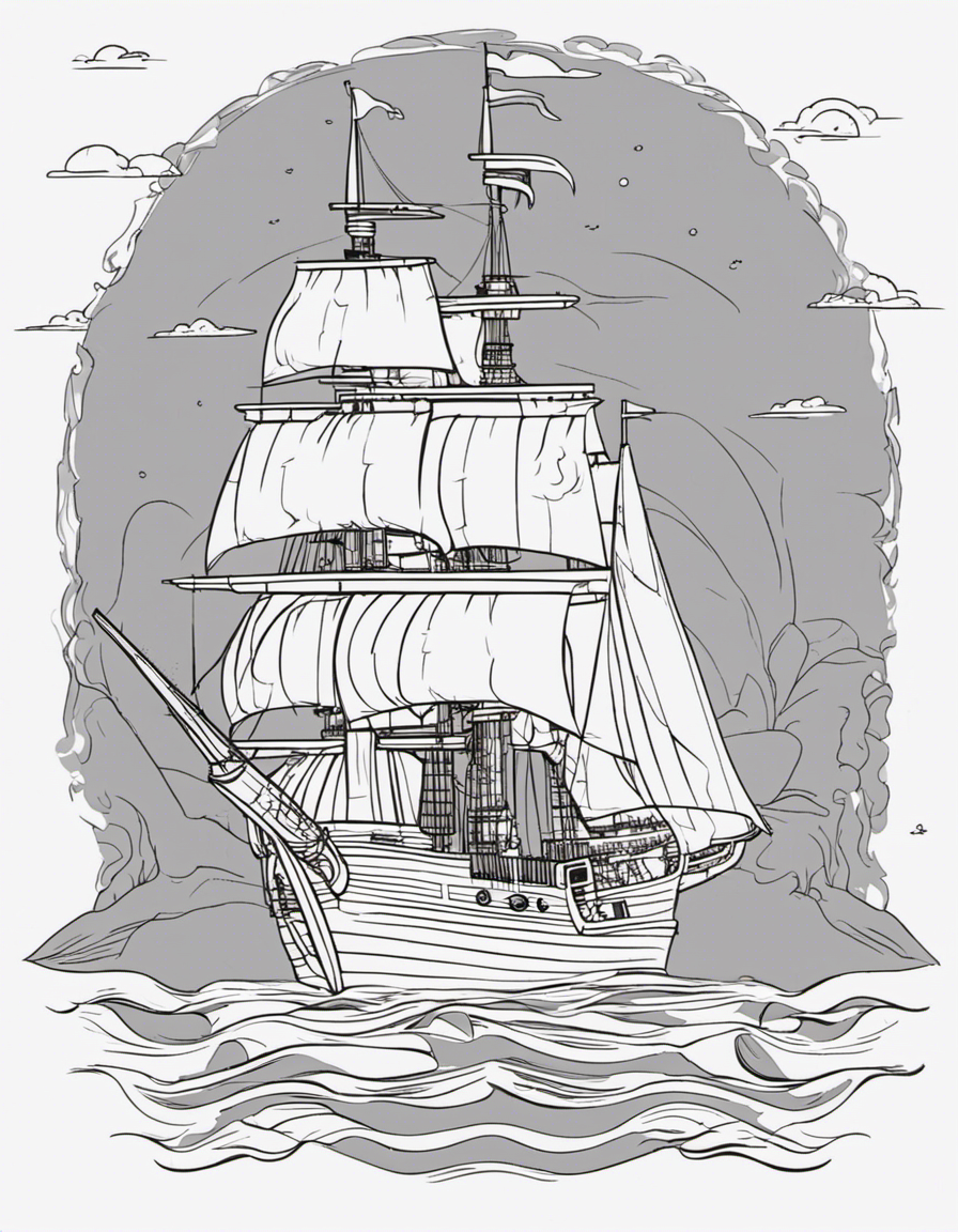 pirate coloring pages