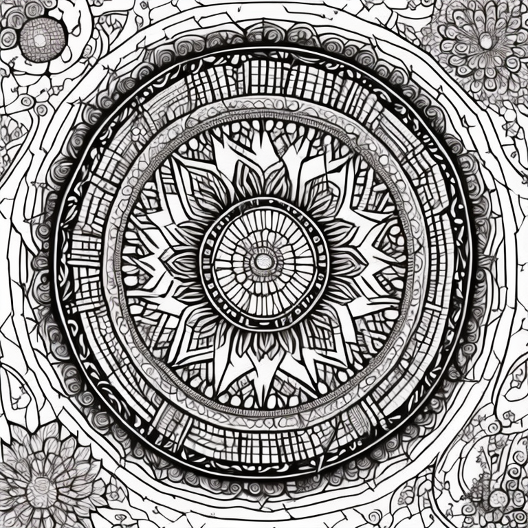 Mandalas coloring page