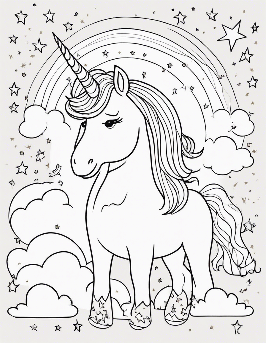 unicorn coloring pages