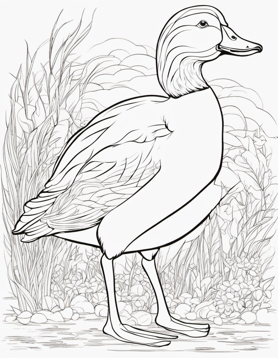 duck coloring pages