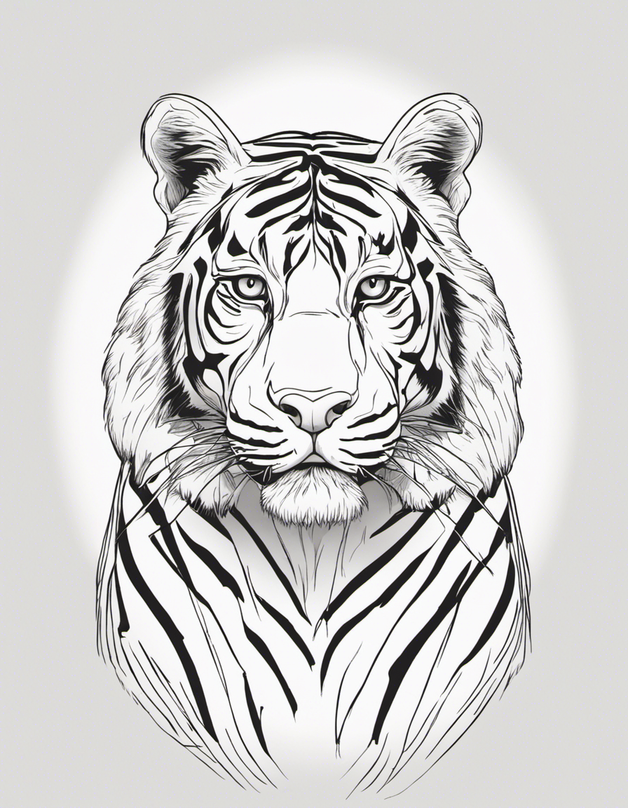 tiger coloring page