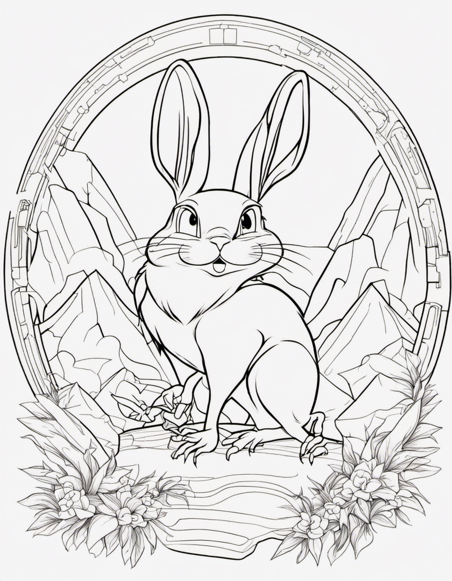 realistic looney tunes coloring page