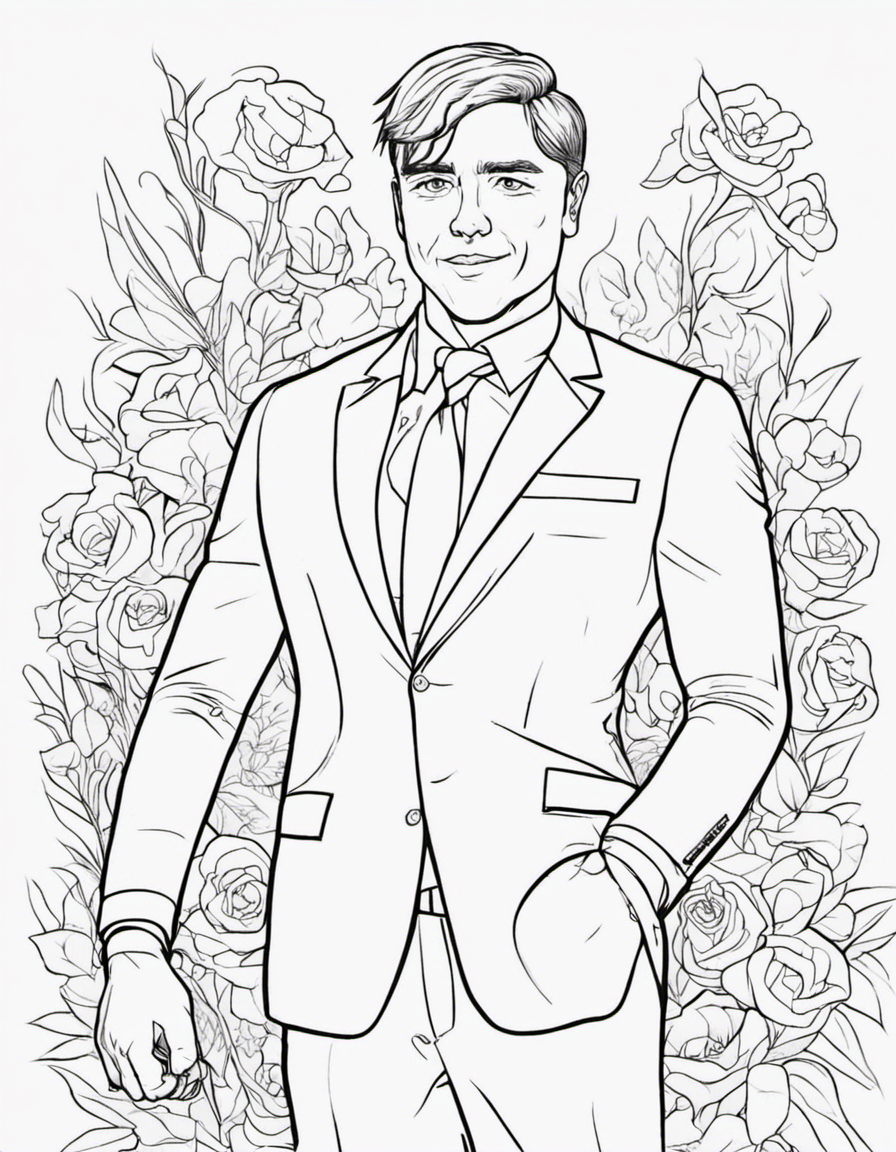 realistic mr beast coloring page