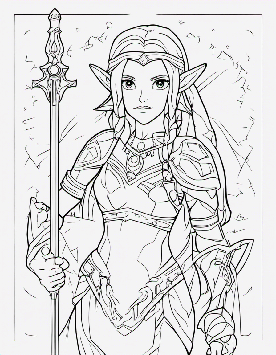 zelda coloring pages