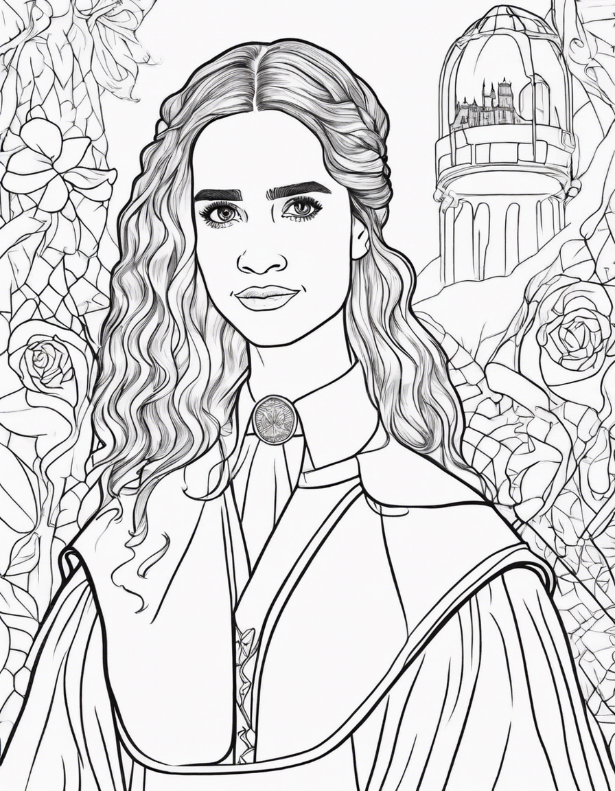 Pepa vestida de Harry Potter  coloring page