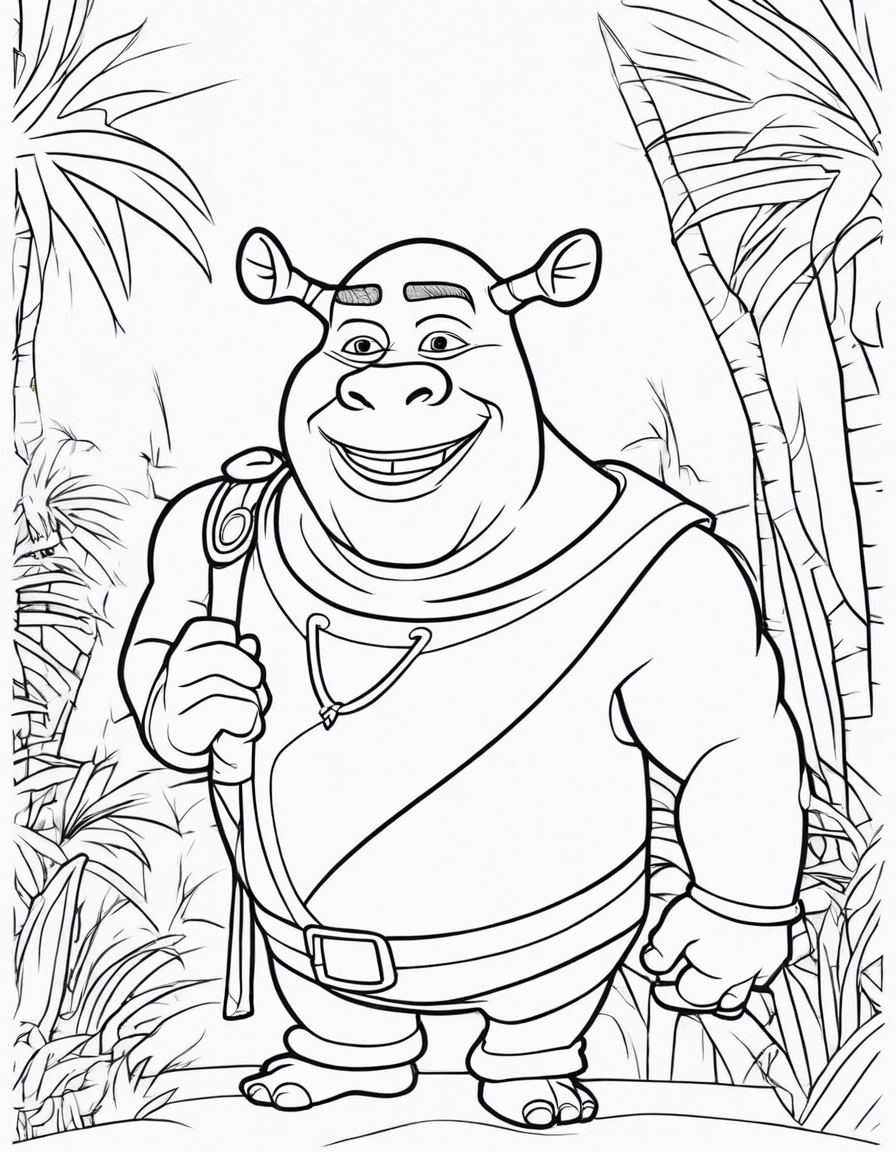 shrek coloring pages