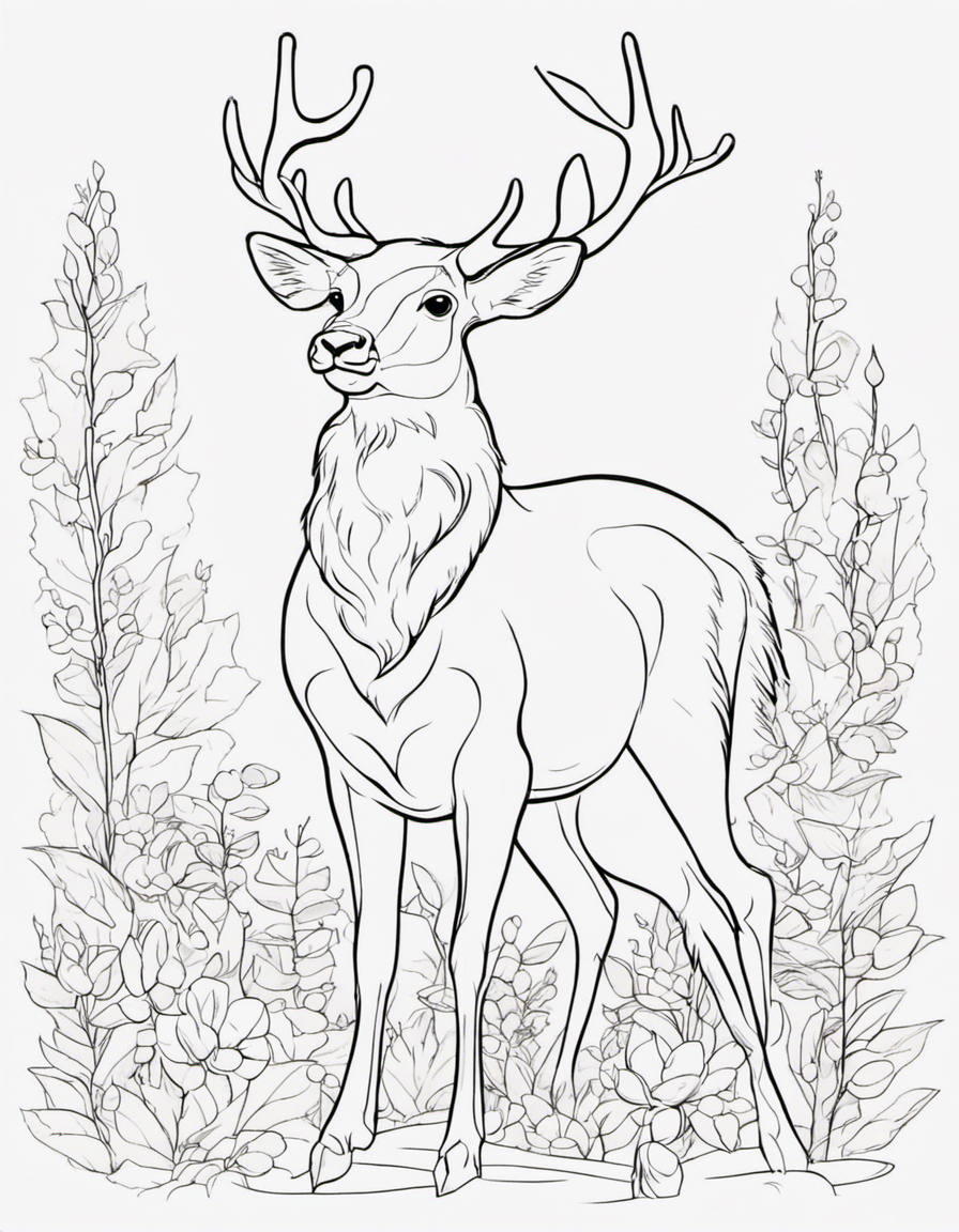 cartoon deer