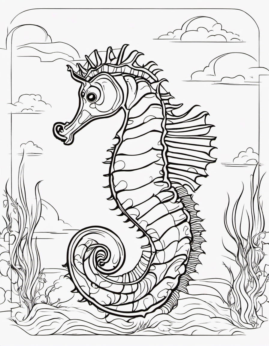 cartoon seahorse