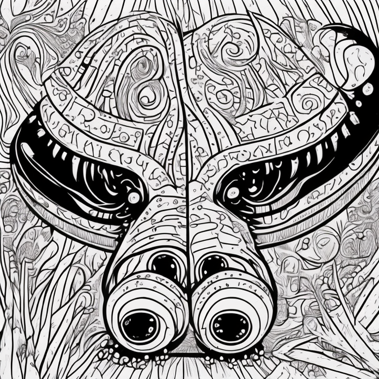 Animais coloring page