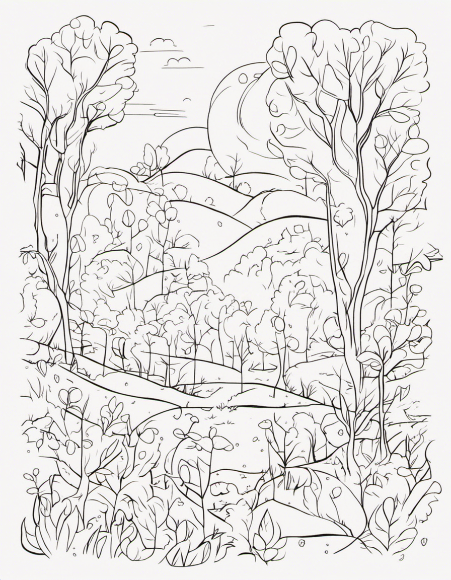 fall for children coloring page