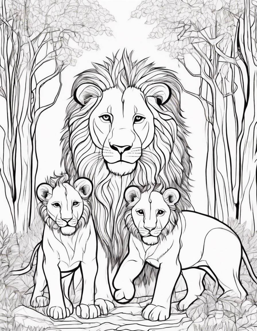 lion coloring pages
