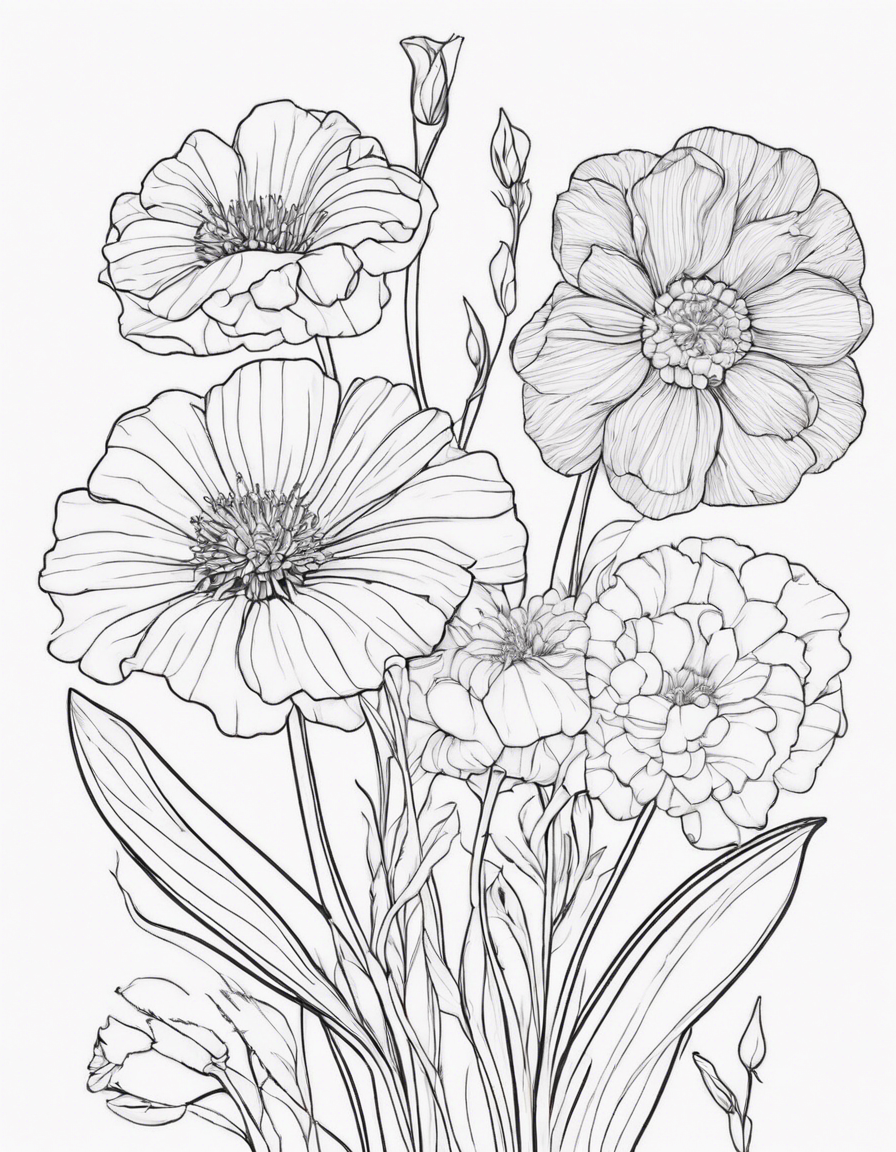 flower coloring pages