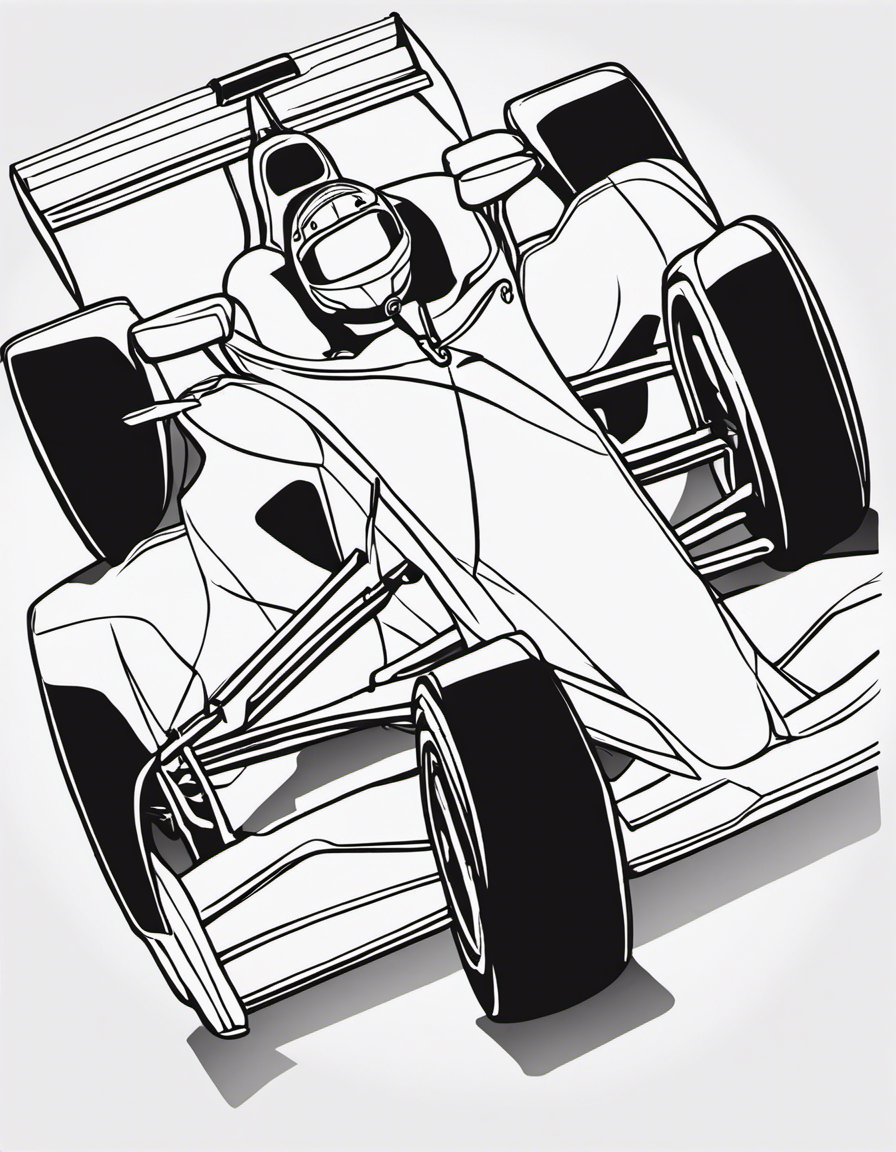 Carro de corrida  coloring page