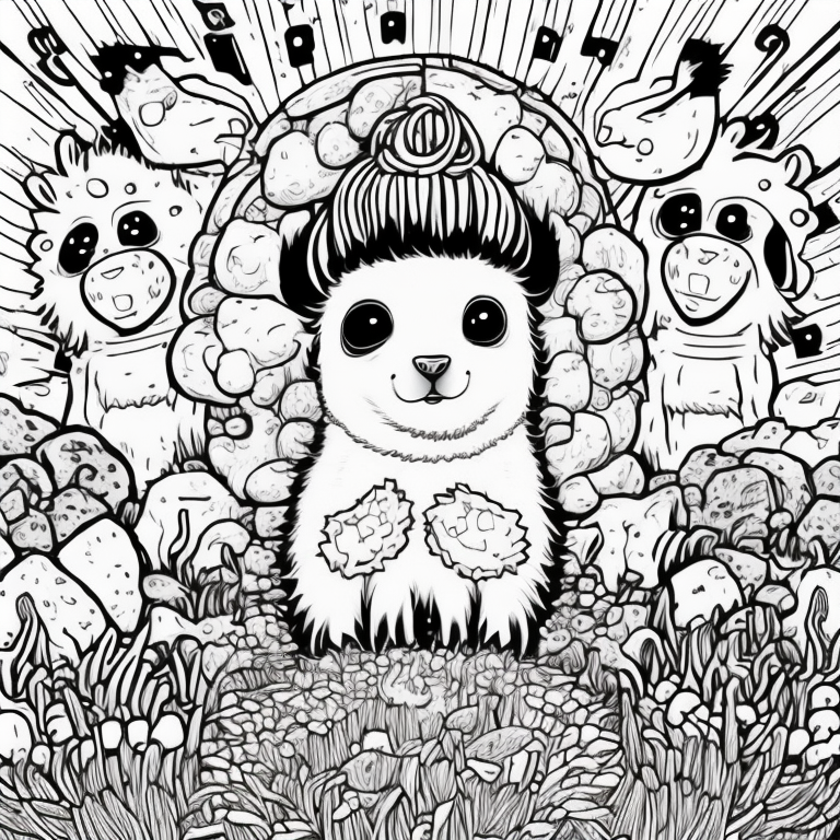 llama coloring pages