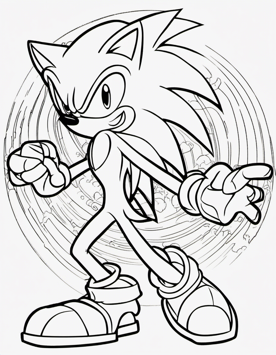 sonic coloring pages