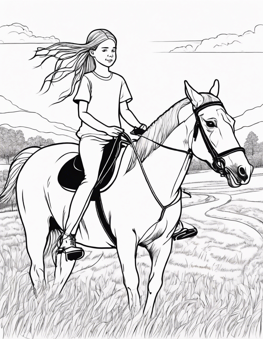 horse coloring pages