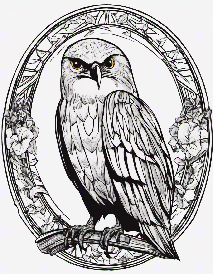 Falcon Bird coloring page