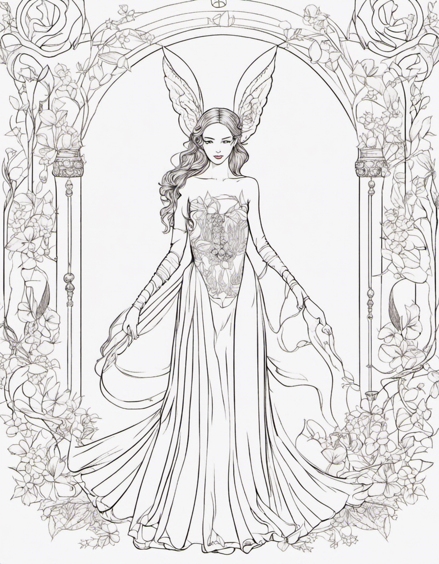 fairy for adults coloring page