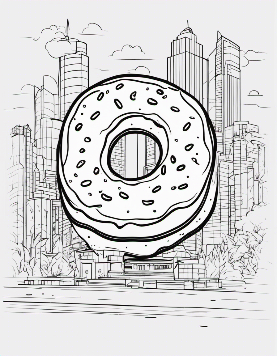 cartoon donut