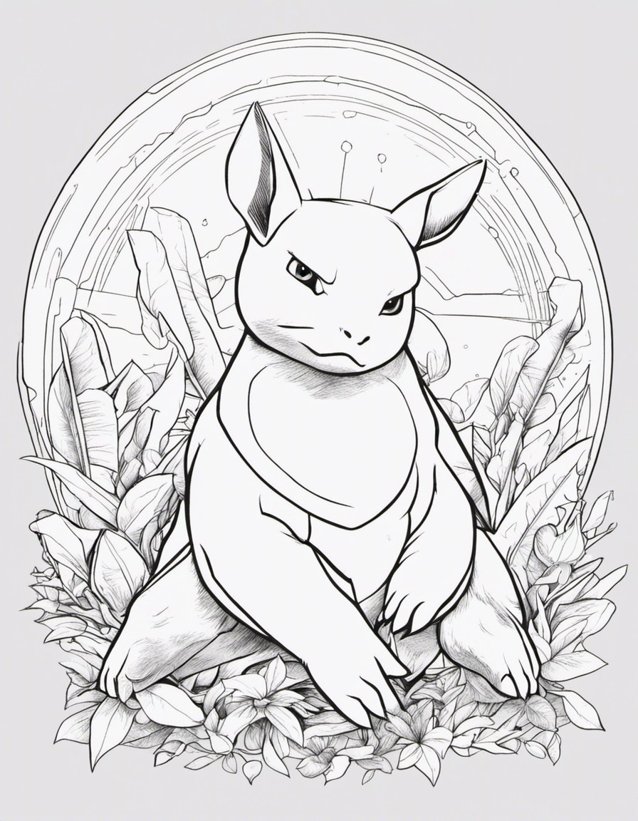 realistic pokemon card coloring page