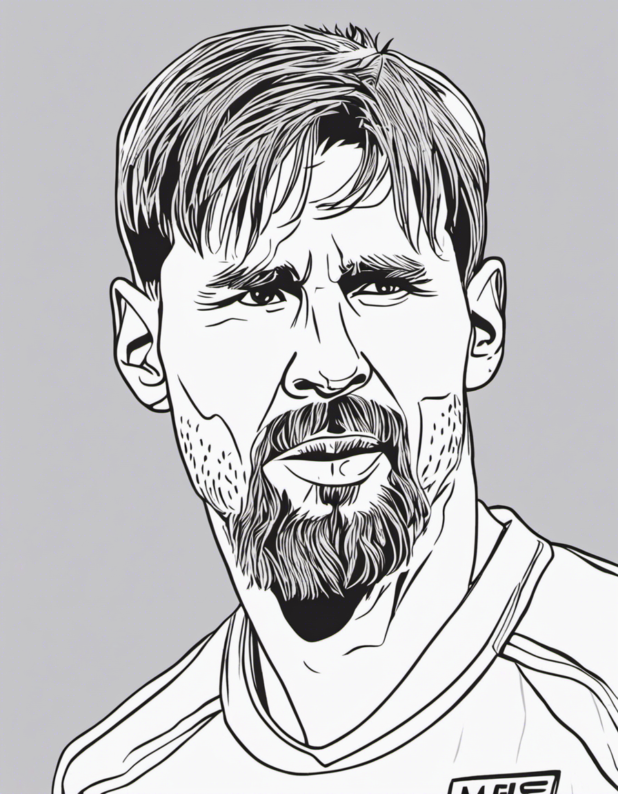 lionel messi coloring pages