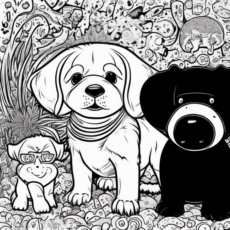 pets coloring page