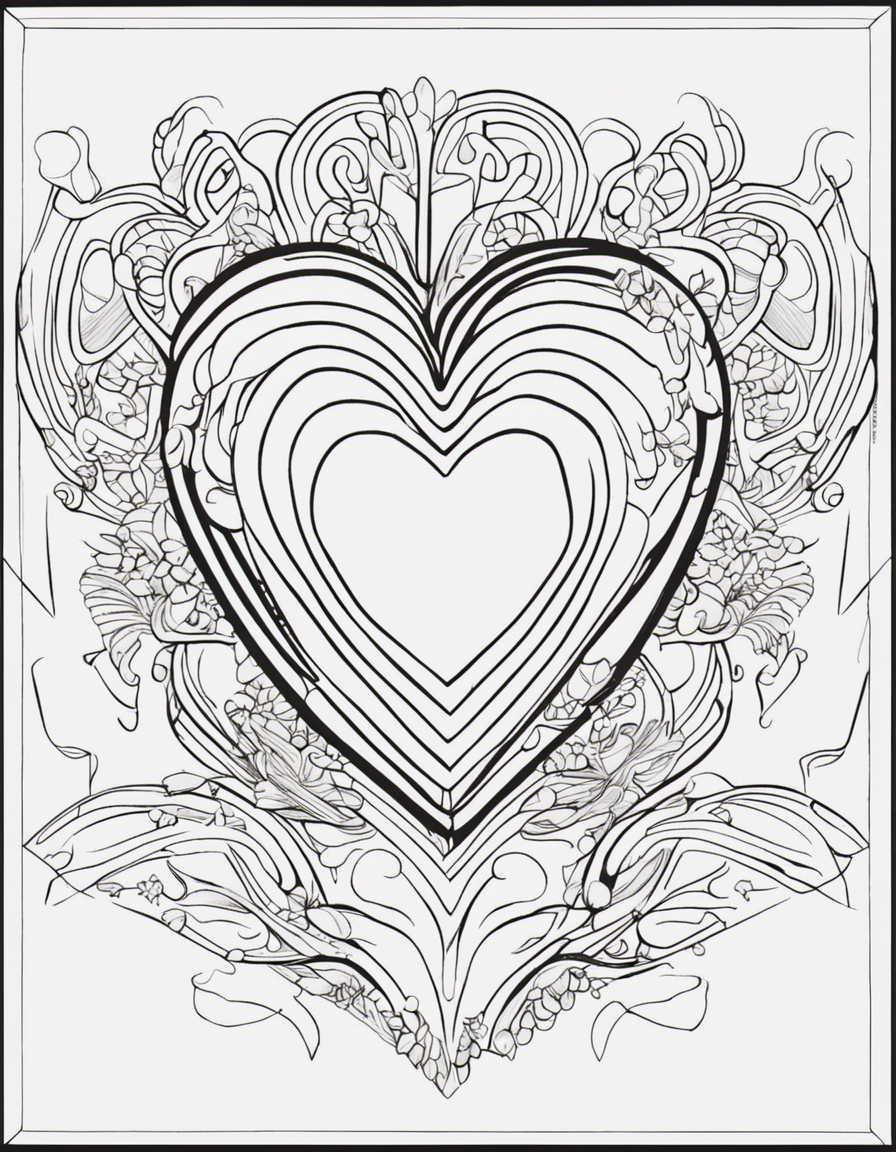 heart  coloring page