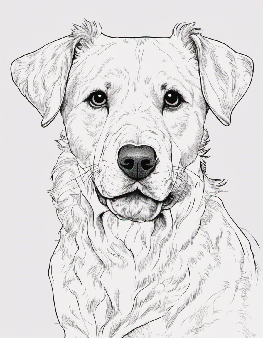 realistic puppy coloring page