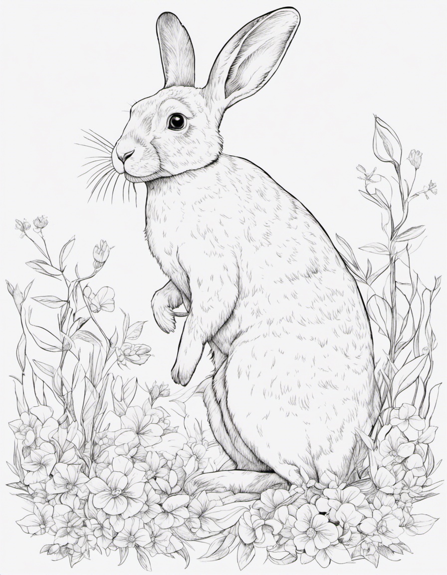 rabbit coloring pages