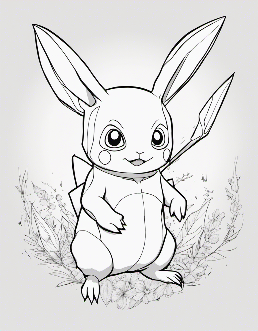 realistic pokemon coloring page